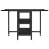 Dining Table 122 x 80 x 76.5 cm Particleboard Black Oak