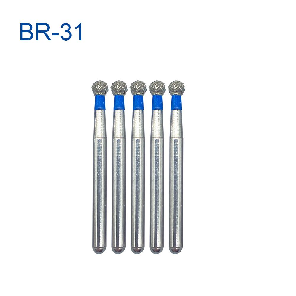 5Pcs/Pack, Jnsur Dental Diamond Burs Dental Drills For High Speed Handpiece Fg Dia 1.6Mm Dental Lab Technican Dentistry Material