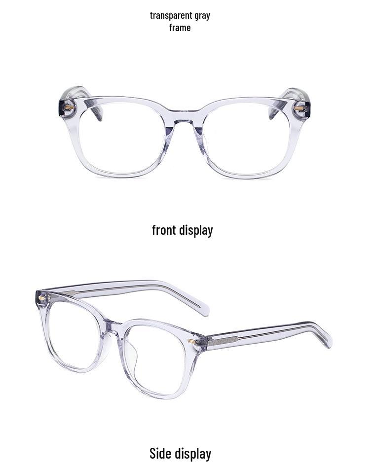 High-End Anti-Blue Light Thick Frame Glasses, Myopia-Compatible, Ultralight Browline Design.