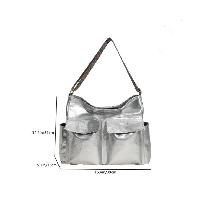 Large capacity autumn new product multi-pocket retro shoulder large capacity tote bag hot-selling temperament women's bag