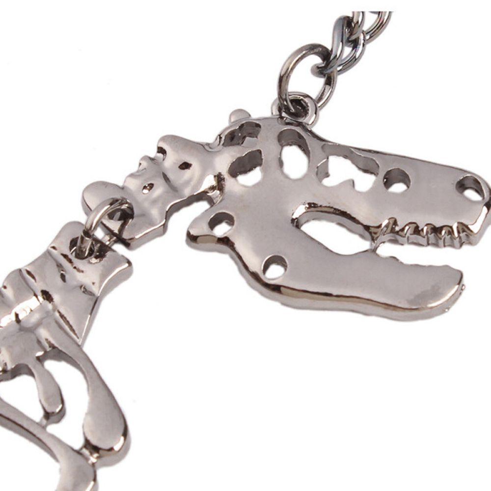 Charm Steampunk Jewelry Dead Tyrannosaurus T-Rex Necklace Pendant Chain Dinosaur Skeleton
