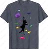Fun Cat Climber Rock Climbing Gift for Men Women Cotton TShirt Sport Graphic Simple Style Oneck Printed Tops Kitten Lover Gift