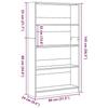 VidaXL Bibliothèque chêne artisanal 80x24x143 cm bois d'ingénierie, étagère à livres, porte-livres, support à livres, 857852