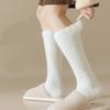 3Pairs Simple Floor Plush Socks Winter Knee High Stockings Winter Thicken Stockings  For Female Men