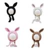 Adult Knit Earflap Design Hat Cute Students Outdoor Cycling Skiing Hat Crochet Rabbit Ear Headband for Teens Girls