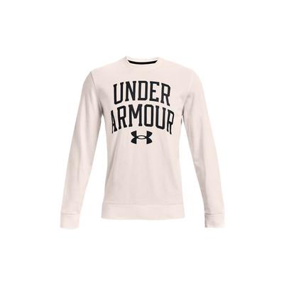 Under Armour Rival Buchstaben Logo Print Trainings-Crew-Sweatshirt Herren Sweatshirt Weiß 1361561-112