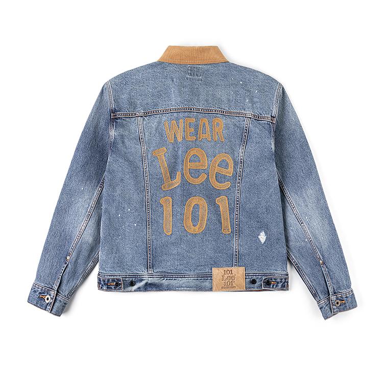 Lee 101J Knight Jacket Comfortable Version 101 Denim Jacket Men Jackets Medium-Blue LMT011881211013A09