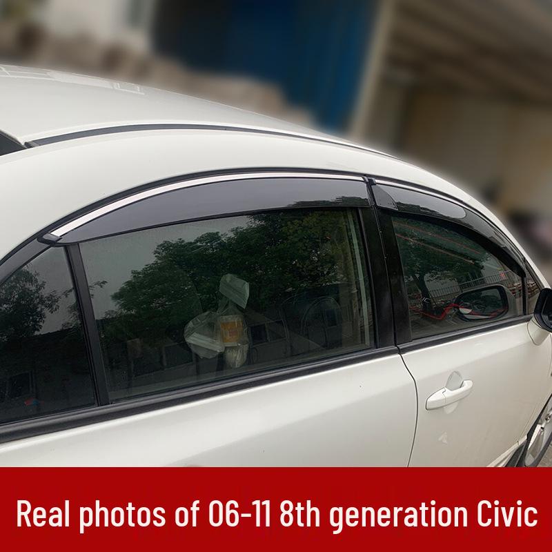 Honda Tenth Gen Accord, Civic, Lingpai, and Fengfan Car Window Rain Visor - Sun and Rain Guard for CR-V, XRV