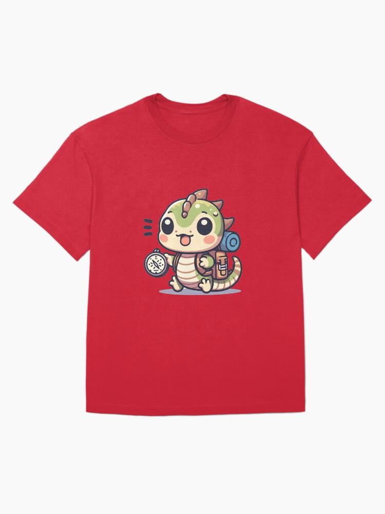 Basilisk Kawaii Tiny Basilisk With A Backpack Oversized Unisex T-Shirt
