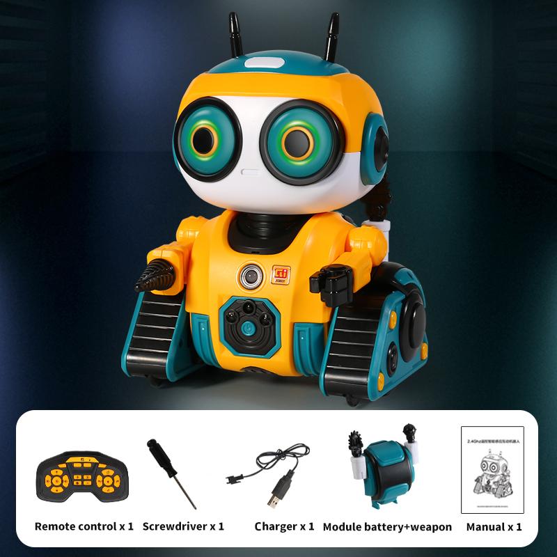 Remote Control Smart Robot Intelligent 2.4G Induction Interactive Adorable Robots with Light Dance Music Puzzle Toy for Kid Gift