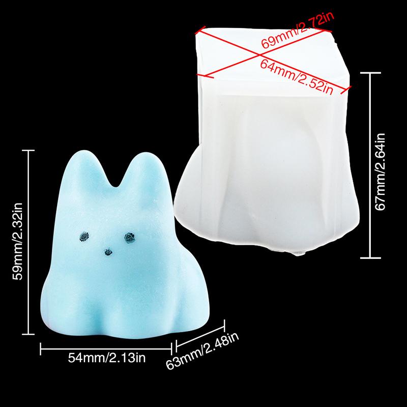 1 ks Kočičí mléčný pudink Silikonová forma Halloweenská želé miska Dort Roztomilý dort Bílý studený ledový prášek Forma Dortové dekorační doplňky