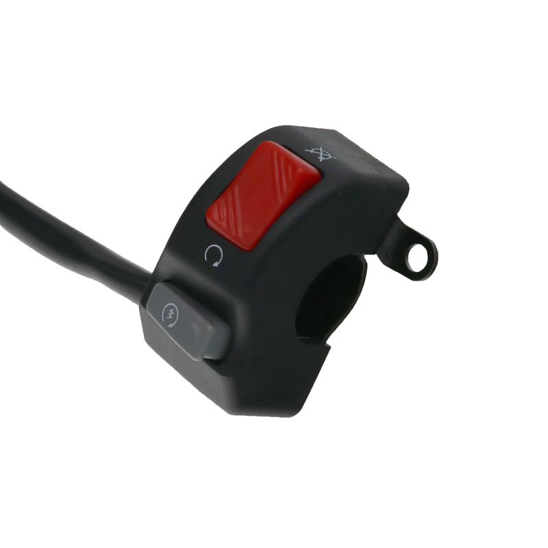 LMoDri Motorrad 7/8" 22mm Lenkerschalter 12V Halterung Scheinwerfer Nebelscheinwerfer Hupe EIN AUS Start Kill