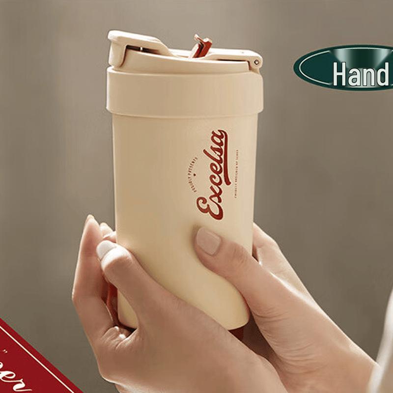 SUPOR 450mL Double-Layer Ceramic Insulated Straw Mug