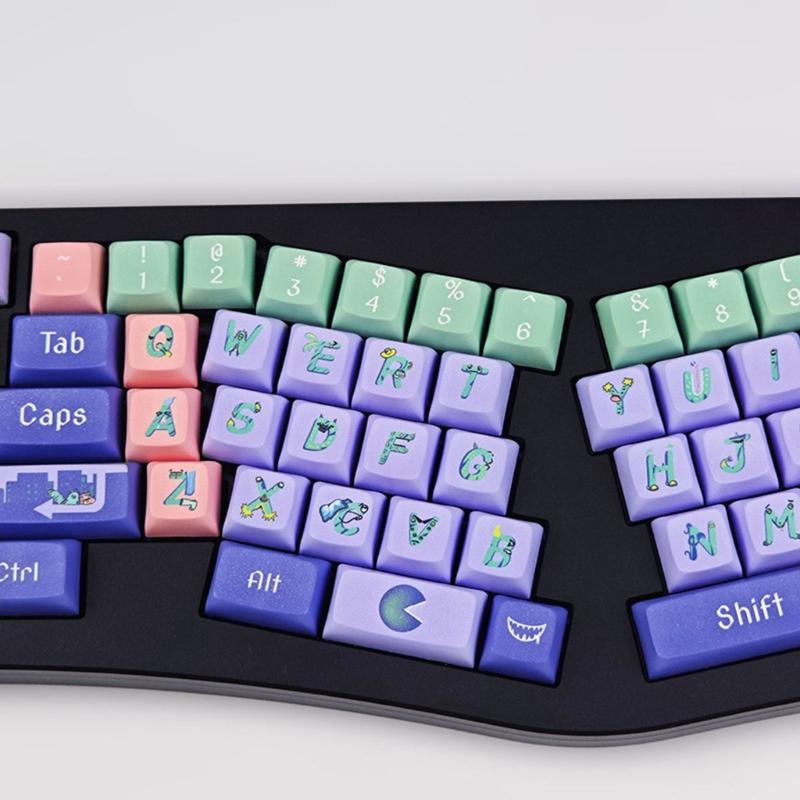 Krytky kláves 126KS StayupMonster Krytky kláves DA profil Kompletní sada Krytka kláves Barvené sublimací Silné PBT pro herní mechanickou klávesnici