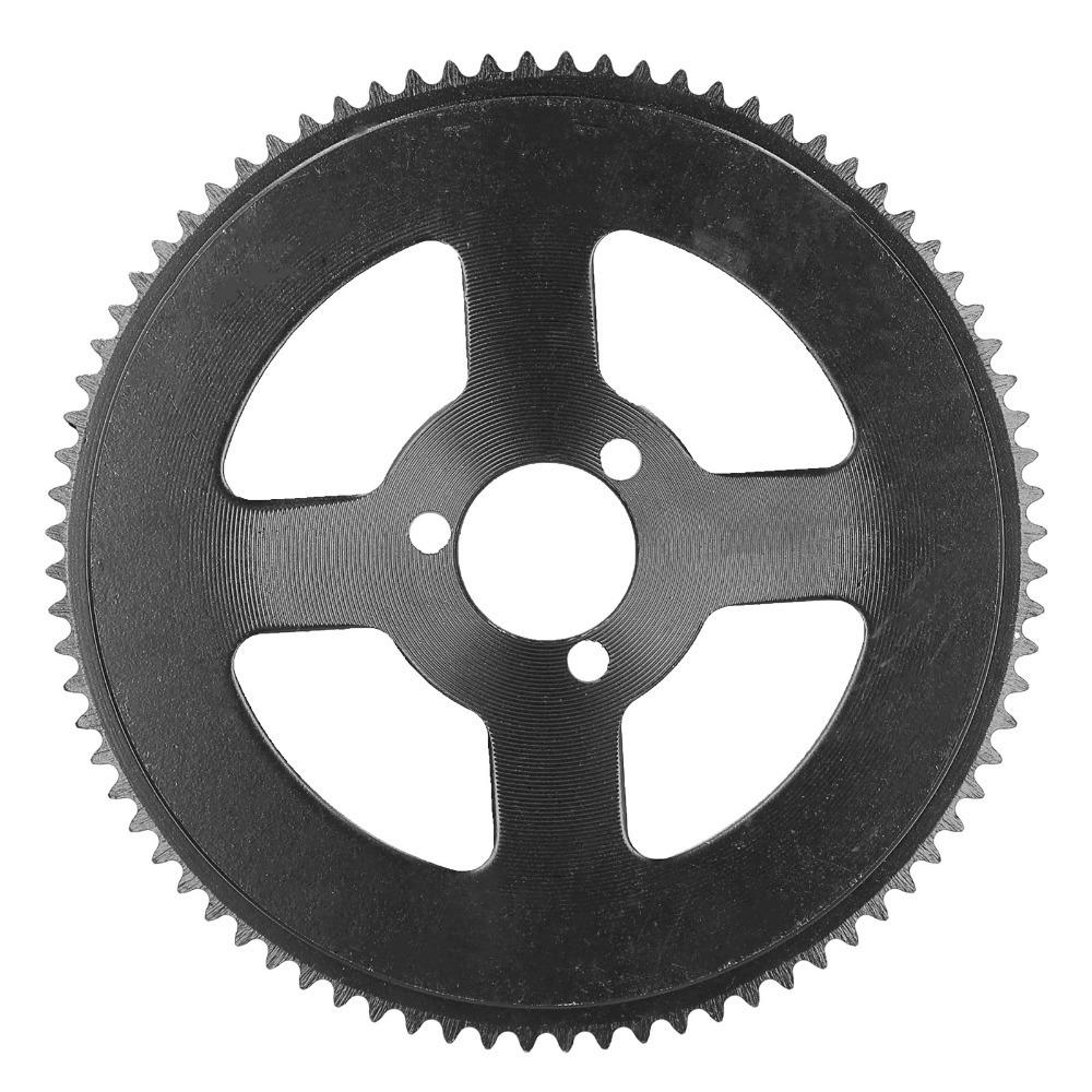 Steel Rear Chain Sprocket Three Holes Rear Sprocket Durable 25H 80T Sprocket Electric Scooter чёрный