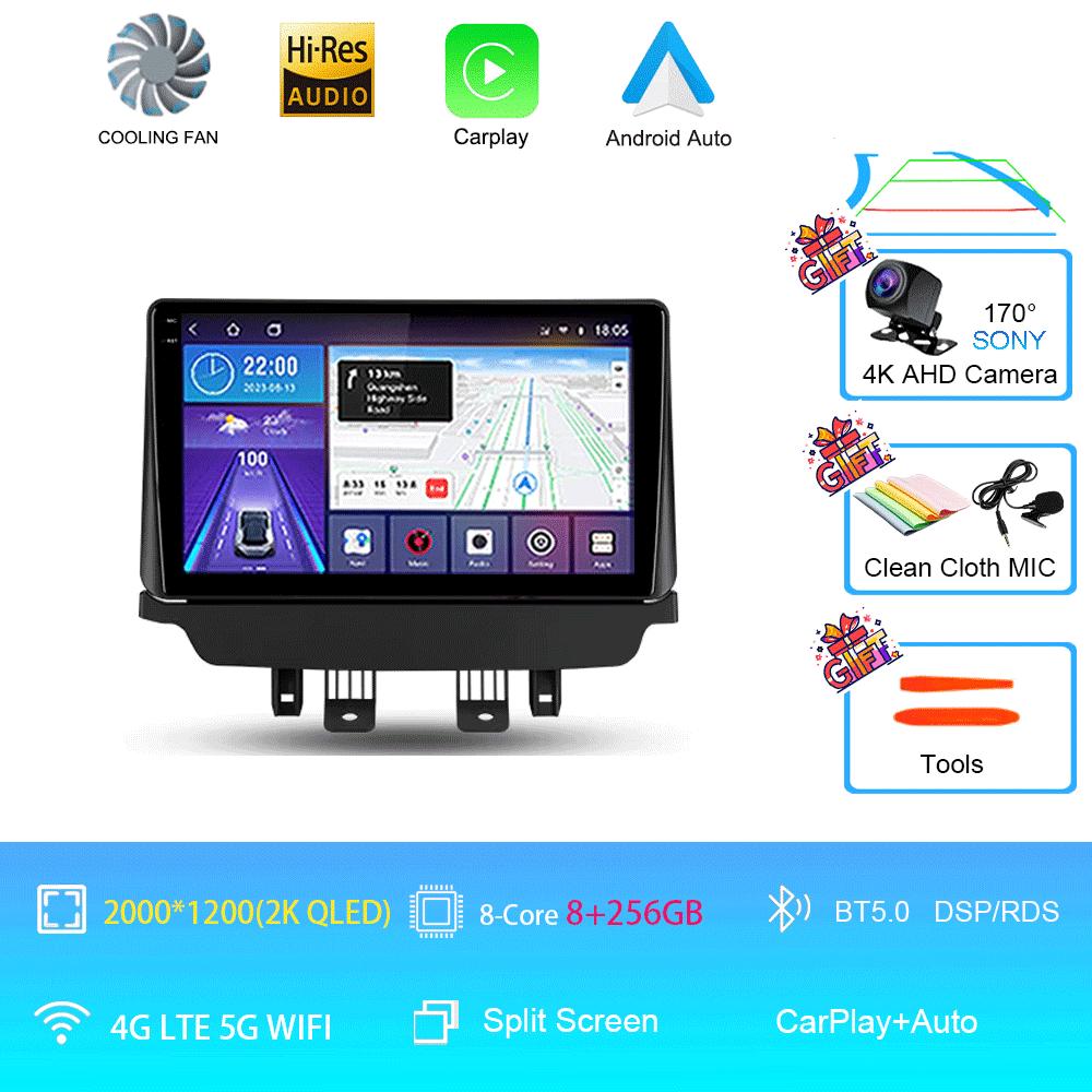 Car Radio Android 14 Auto For Mazda CX-3 CX3 Mazda 2 DK 2014 - 2021 Carplay Stereo Multimedia Player GPS Navigation 2din WIFI+4G