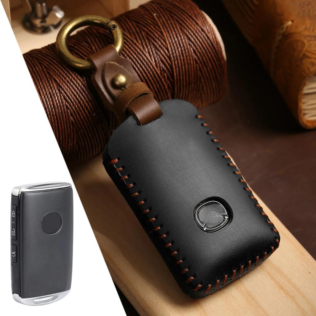 Car Key Case Cover For Mazda 3 Alexa CX5 CX8 CX4 2019 2020 3Button Smart Remote Car Key Accessories Holder Shell Car-Styling
