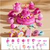 Play House Birthday Cake Cutting Toys Playing Simulation Blowing Candle Dessert Fruit DIY Toy Birthday Gift Perfect for New Year