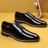 Fashion Luxury Men Oxford Shoes High Quality Patent Leather Men Shoes Comfortable Dress Wedding Party Shoes Classic Business Formal Shoe