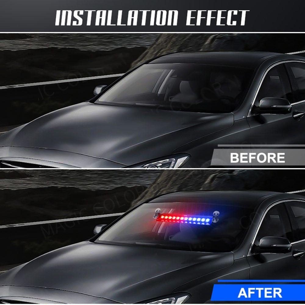 12 V Emergency LED Strobe Light 12 LED Car Light Powerful Police LED Flasher Car Accessories