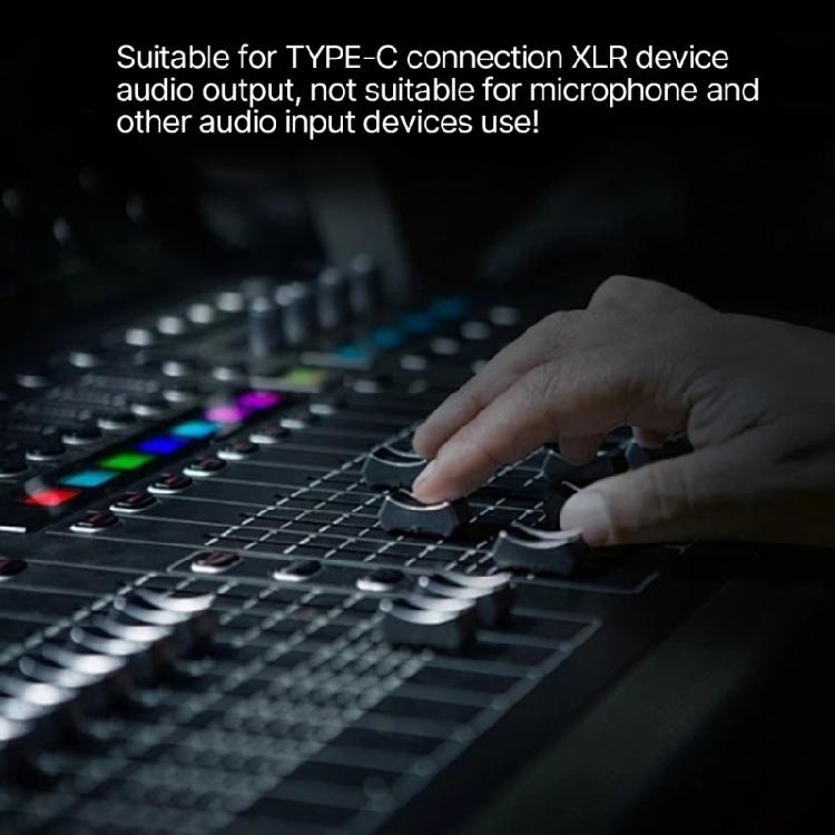 Professional TypeC Male to XL Cable Exceptional Sound Clarities for Laptops
