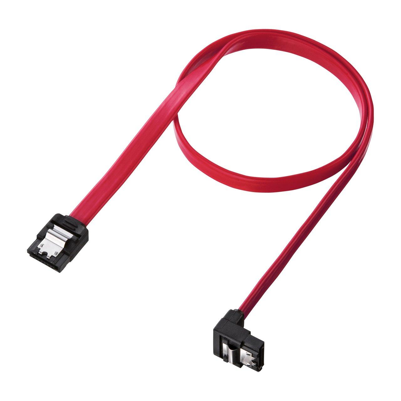 

Sanwa Supply Downward Angle Serial ATA3 6Gbps TK-SATA3-05SL Cable, 0.5m,