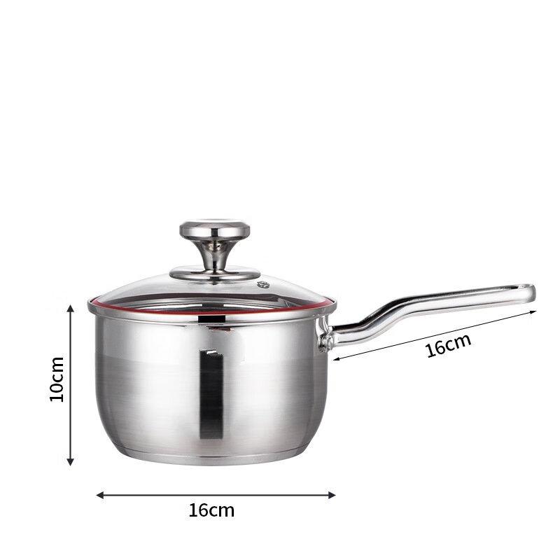 Wu Tuo 16CM Non-stick 304 Stainless Steel Saucepan