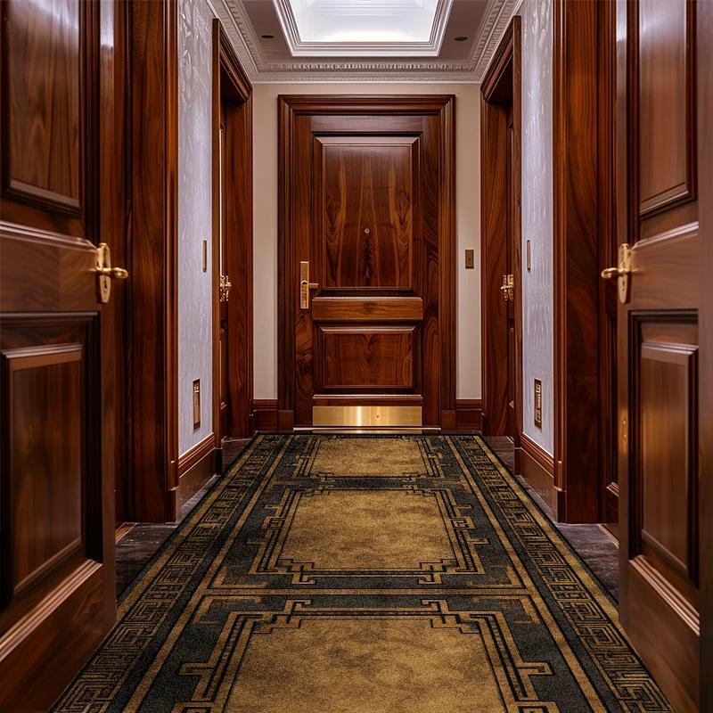 Retro Nordic Aisle Carpet Runner Non-slip Long Corridor Mats Washable Porch Entry Doormat Luxury Living Room Hallway Area Rugs