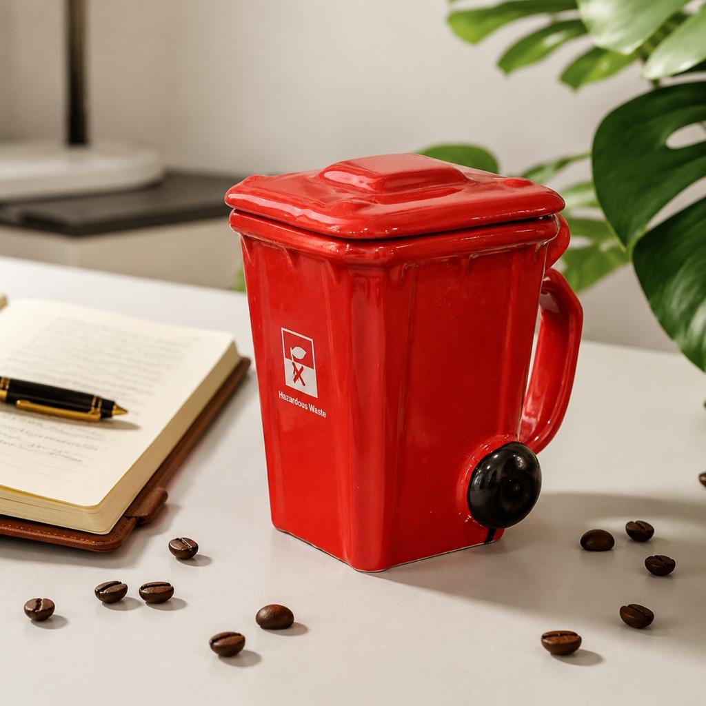 Novelty Ceramic Mug Can Shape, Funny Coffee Mug for Home Everyday Use