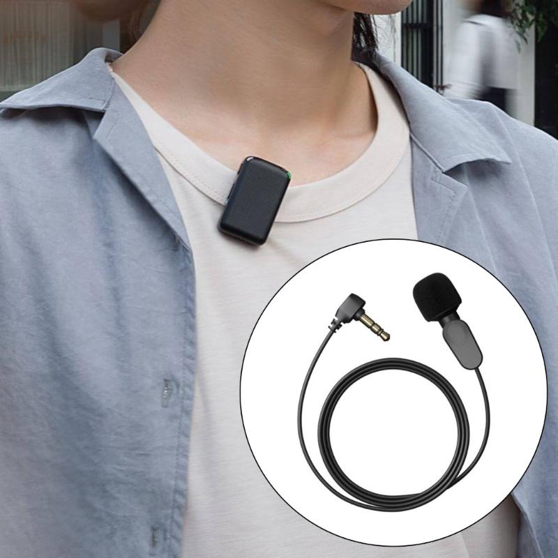 Lavalier Mic for Mic/Mic 2 Lapel Wearable Microphone for Interviews Vlog Live Streaming Interviews Vlog Recording