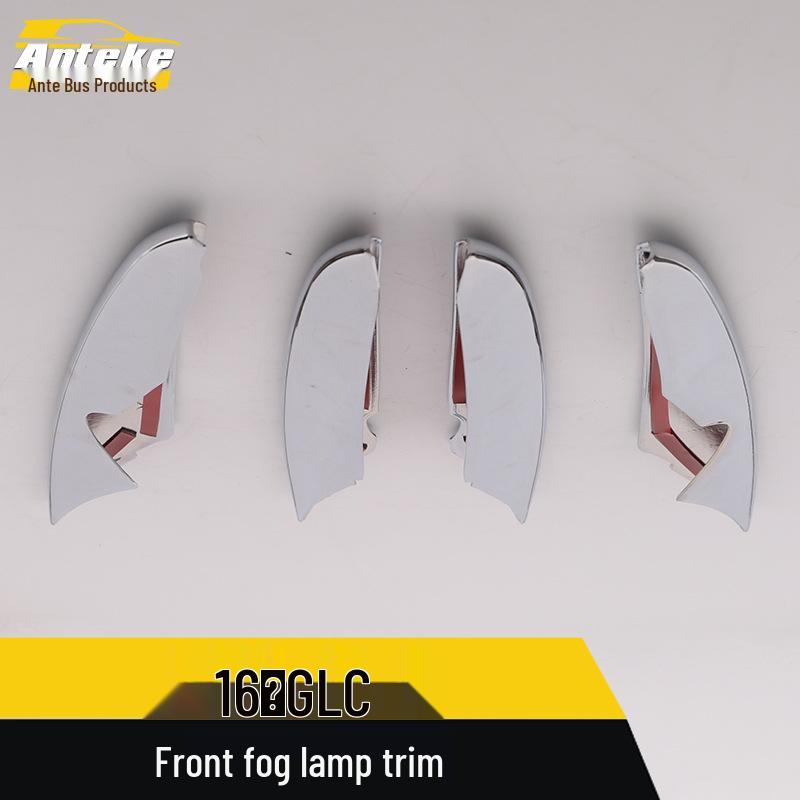 Electroplated Front Fog Light Trim & Anti-Scratch Bumper Strip for 16 GLC Models