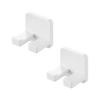Yamazaki Jitsugyo 10033 Film Hook Toothbrush Holder Single Set of 2 White W2.6 X D2.4 X H2.6cm (per Piece, Film Hook Not Included) Tower Floating