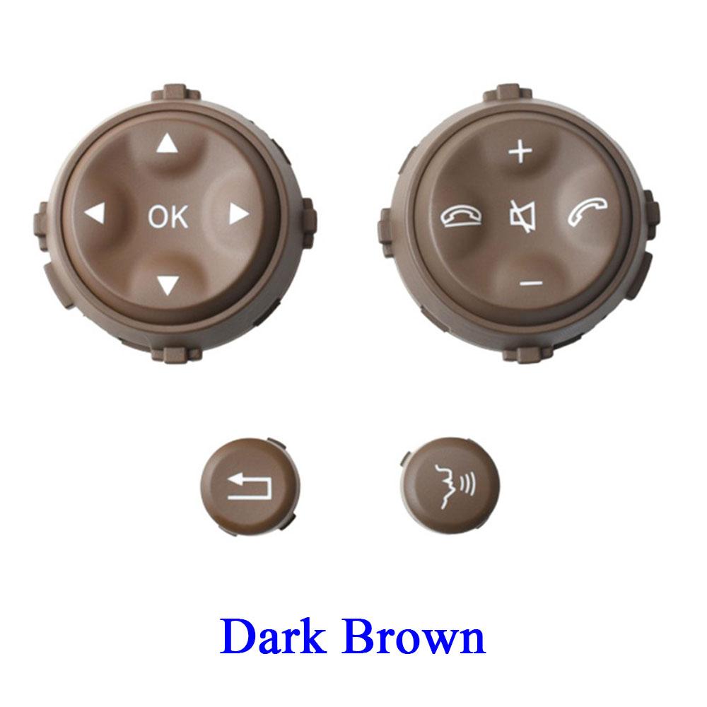 Car Black Multi-function Steering Wheel Control Push Button Cover For Mercedes Benz W221 S Class S280 S300 S350 S400