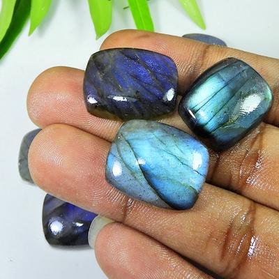 Rainbow Blue Labradorite Octagon Cabochon 17X22MM Loose Gemstone 10Pcs Lot LM-1165