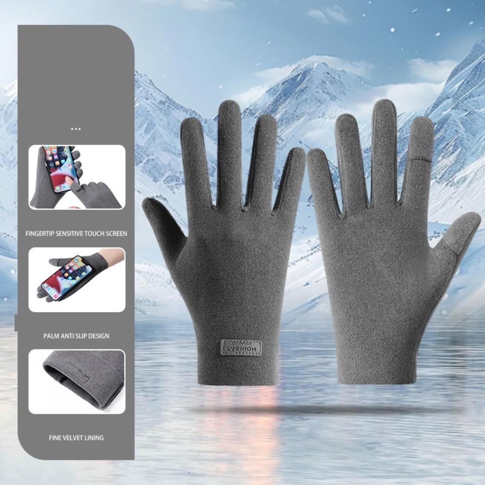 Windproof Winter Cycling Gloves Cold Proof Warm Outdoor Gloves Thick Cycling Gloves Mountaineering