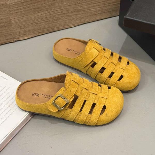 Mode Schuhe Hausschuhe Plateau Zehenbedeckt Pantoletten für Damen 2025 Pantoffeln Slides Neu Weich Rom Retro Schuhe Frau 2025 Damen Pantolette Sl