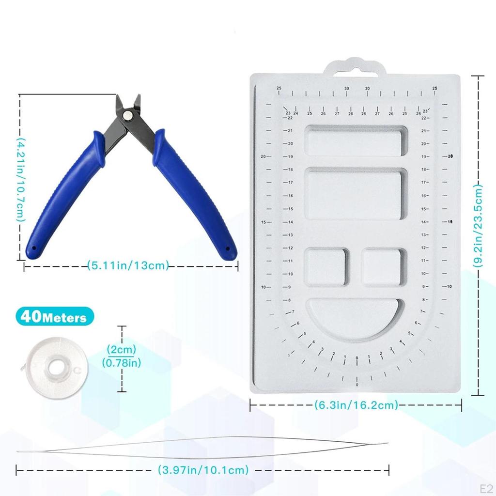 Bead Board Design Tray Jewelry Making Supplies Women with Diagonal Pliers Gifts