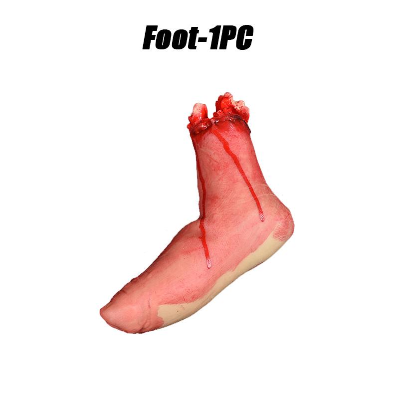 Halloween Severed Body Parts Decor Bloody Broken Arms Legs Fingers Realistic Silicone Haunt Prop Gruesome Prank Party Kit