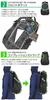 [LAD WEATHER] Backpack for Men and Women, Water-repellent and Stain-resistant, for Commuting, School, Hiking, and with USB Charging Port (Black)