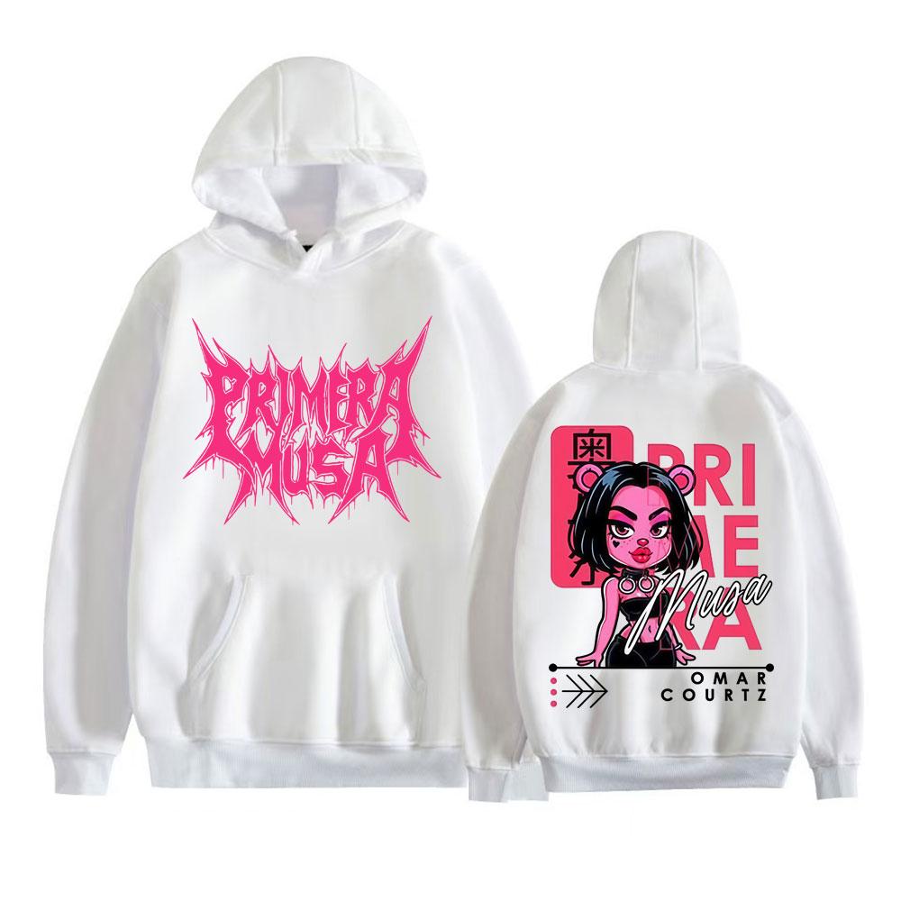 Omar Courtz Primera Musa  World Tour Hoodies Men Women Vintage Hip Hop Streetwear Sweatshirts High Quality Fleece Pullovers