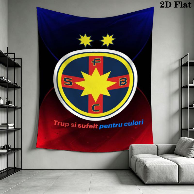 fcsb steaua Wall Tapestry Aesthetic Wall Hanging Printed Fabric Blanket Decorative Tapestries for Bedroom Living Room Home Decor