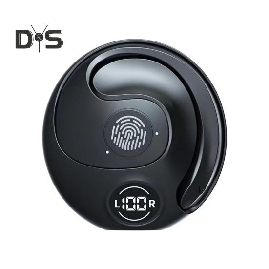 

Bluetooth-совместимые наушники 5.3 с басовым стереозвуком и микрофоном на крючках, HIFI-наушники для тренировок на бегу чёрный