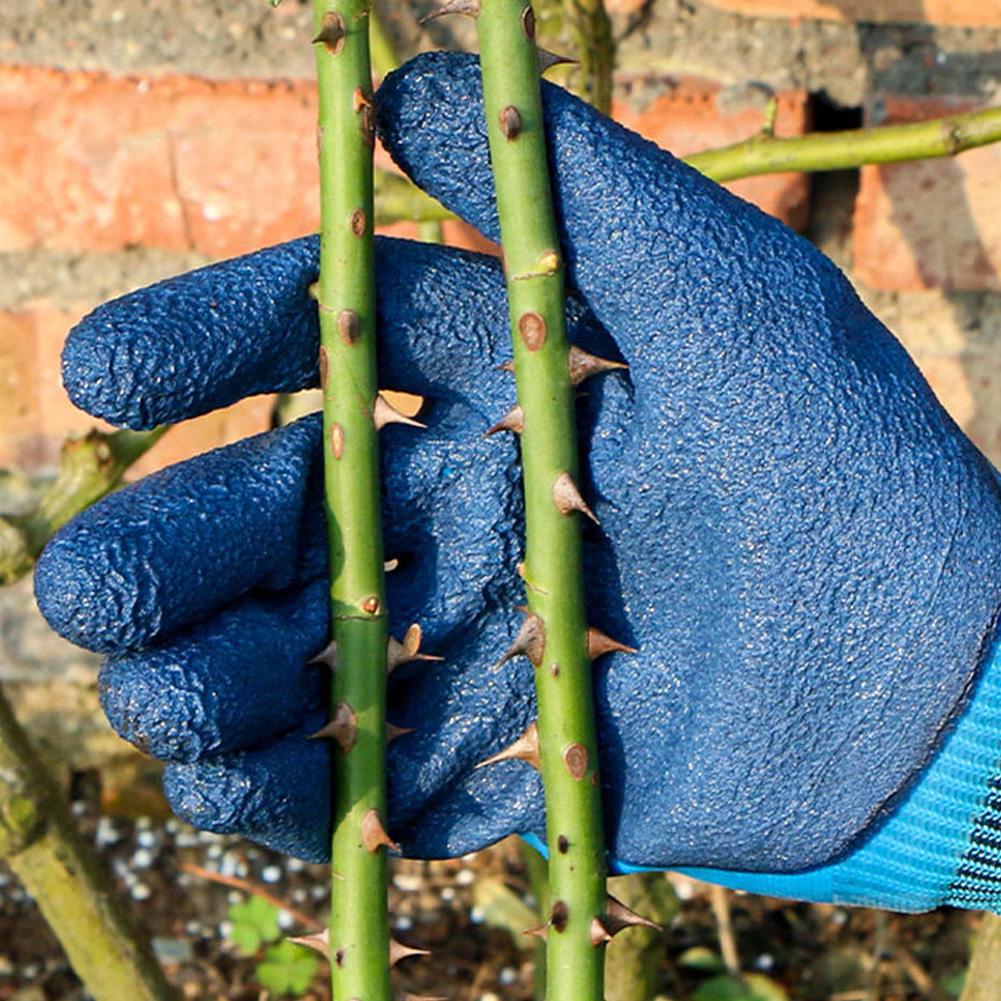 1 Paar Gartenarbeitshandschuhe, stichfest, wasserdicht, atmungsaktiv, für Schneidearbeiten, Pflanzen, Unkraut jäten, Gartenarbeit, für Männer, Frauen, Gärtner, Floristen