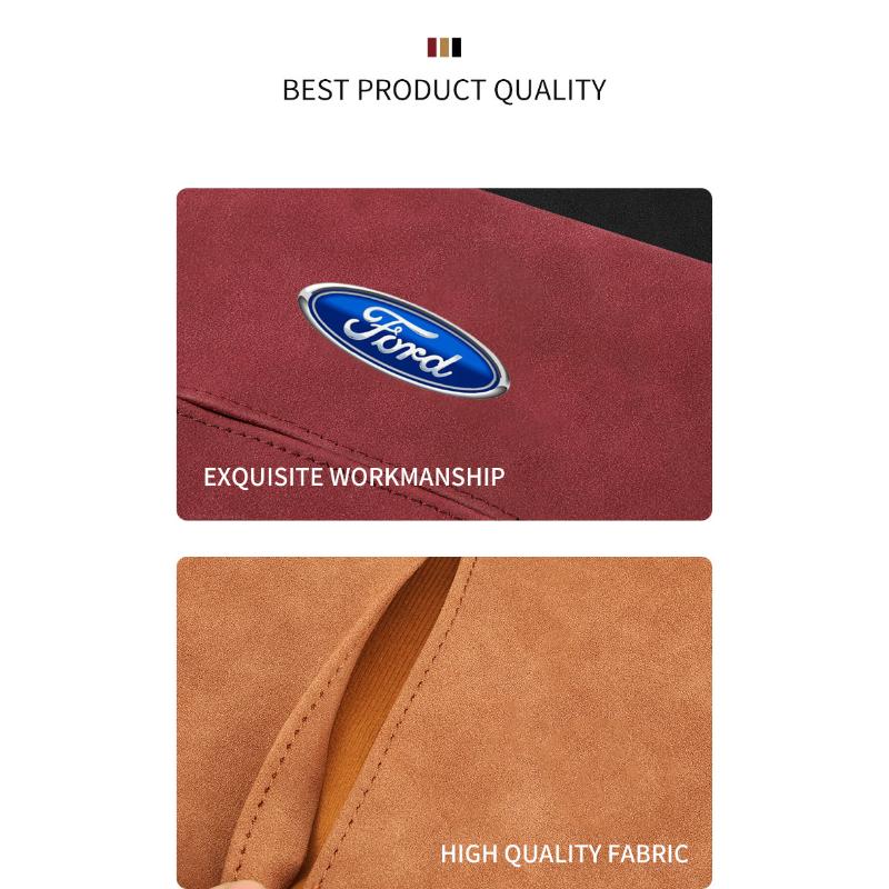 Car Tissue Bag Box Car Sun Visor Hanging Organizer Storage Accessories For Ford Fiesta MK7 Mondeo MK4 ST Focus MK1 MK2 MK3 Focus 2 3 4