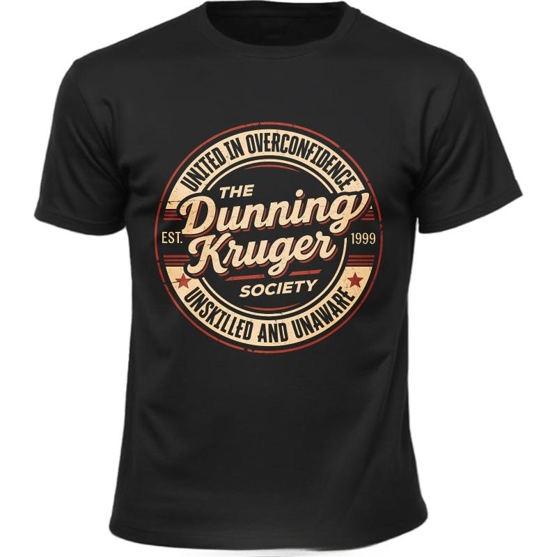 

Hip-hop for Her Summer Tshirt The Dunning Kruger Society Established 1999 Short Sleeve Man s Clothing Women s Clothing T-shir... S разноцветный