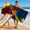 FC Basel Aufdruck Strandtuch, Großes Weiches Schnelltrocknendes Handtuch für Strand Camping Schwimmen