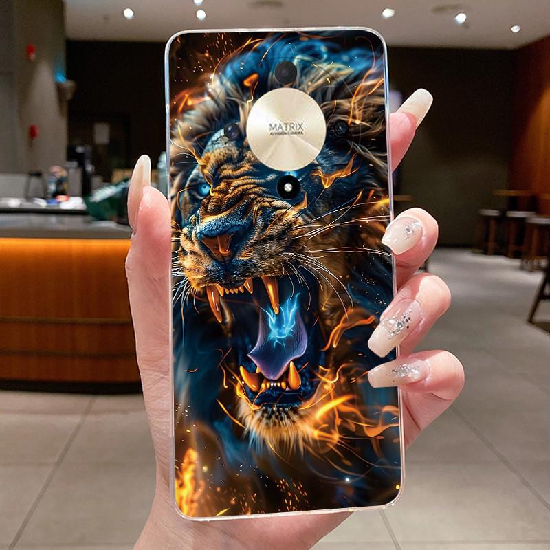 Casing For Honor X9b X9a Magic 6 5 Lite 5G Luxury Dragon Cute Cool Boys Girls Transparent Soft silicone Back Cover Phone Case