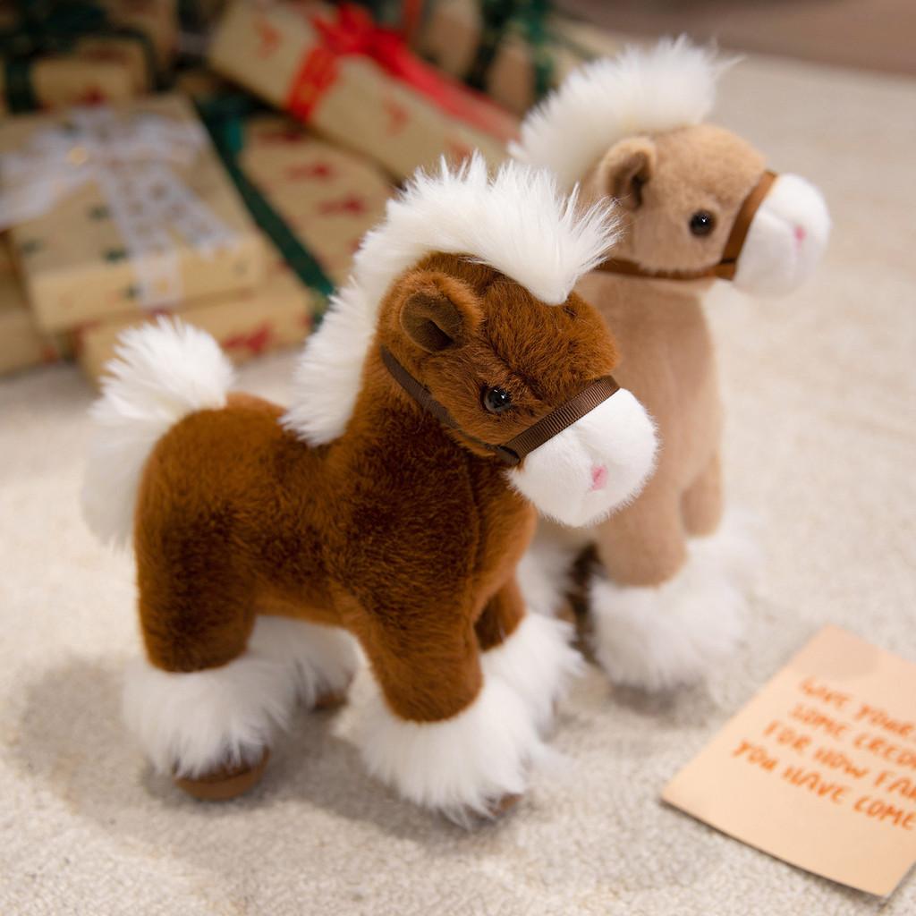 Plush Horse Cartoon Toy Stuffed Animal Doll Bedroom Decoration Cute Gift Kids