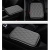 Gray Car PU Leather Armrest Pad Cover Center Console Box Cushion Wear Resistant