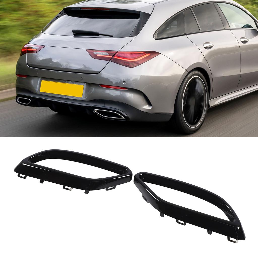 1 Pair Exhaust Tip Cover Trims 1184920200 Left Right Replacement For CLA‑Class C118 ‑Line 2020 to 2024